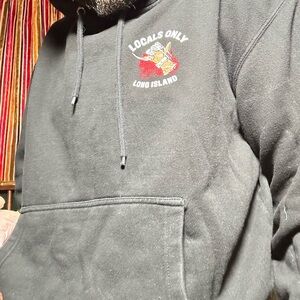 Locals only longisland hoodie Freddie kruger Black Hoodie